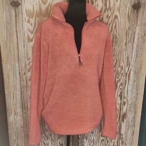 Sportscraft Pink Textured  Fleece Half Zip